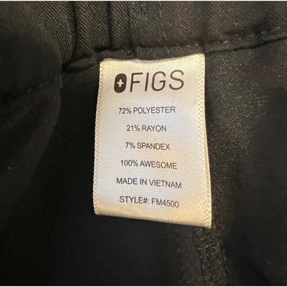 Men’s Figs Pisco Basic Scrub Pants Size Men’s Medium Color Black